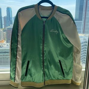 Scotch & Soda Reversible embroidery bomber jacket